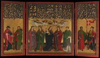 Burg Weiler Altar Triptych, by Master of the Burg Weiler Altarpiece, oil, 1470