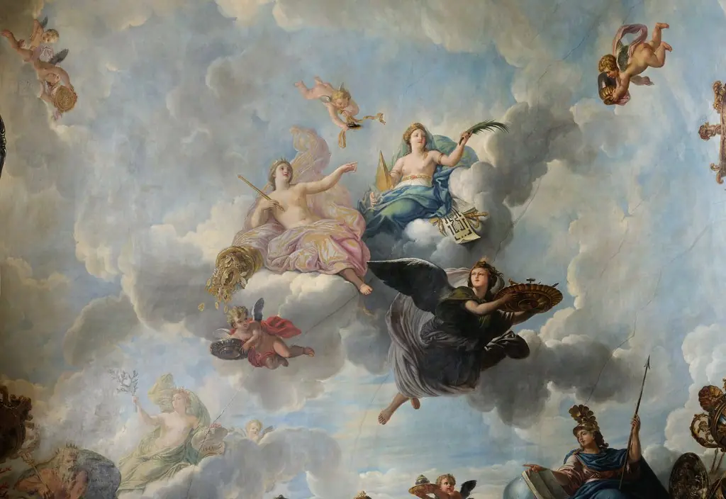Figure of the Royal Magnificence, Immortality and Progress in the Fine Arts, by René-Antoine Houasse, unspecified, 1692