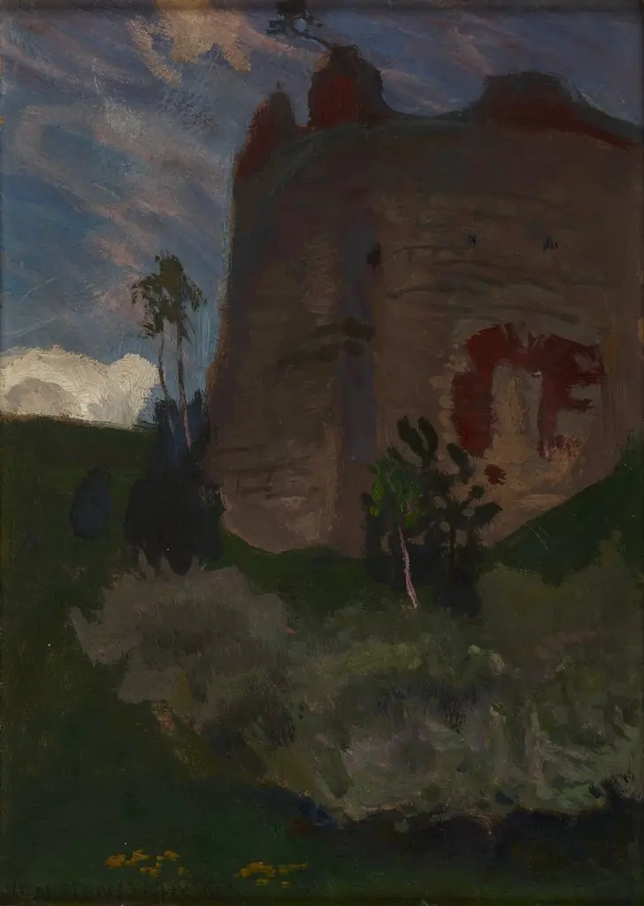 Tower at Tenczyn, by Jan Stanisławski, unspecified, 1905