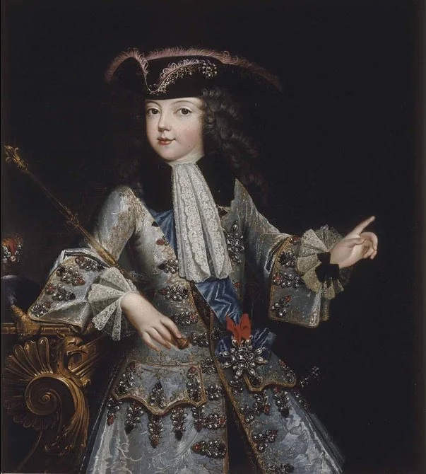 Portrait of a young Louis XV of France (1710-1774), detail
