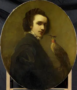 The Falconer, by Christoffel Bisschop, unspecified, 1865