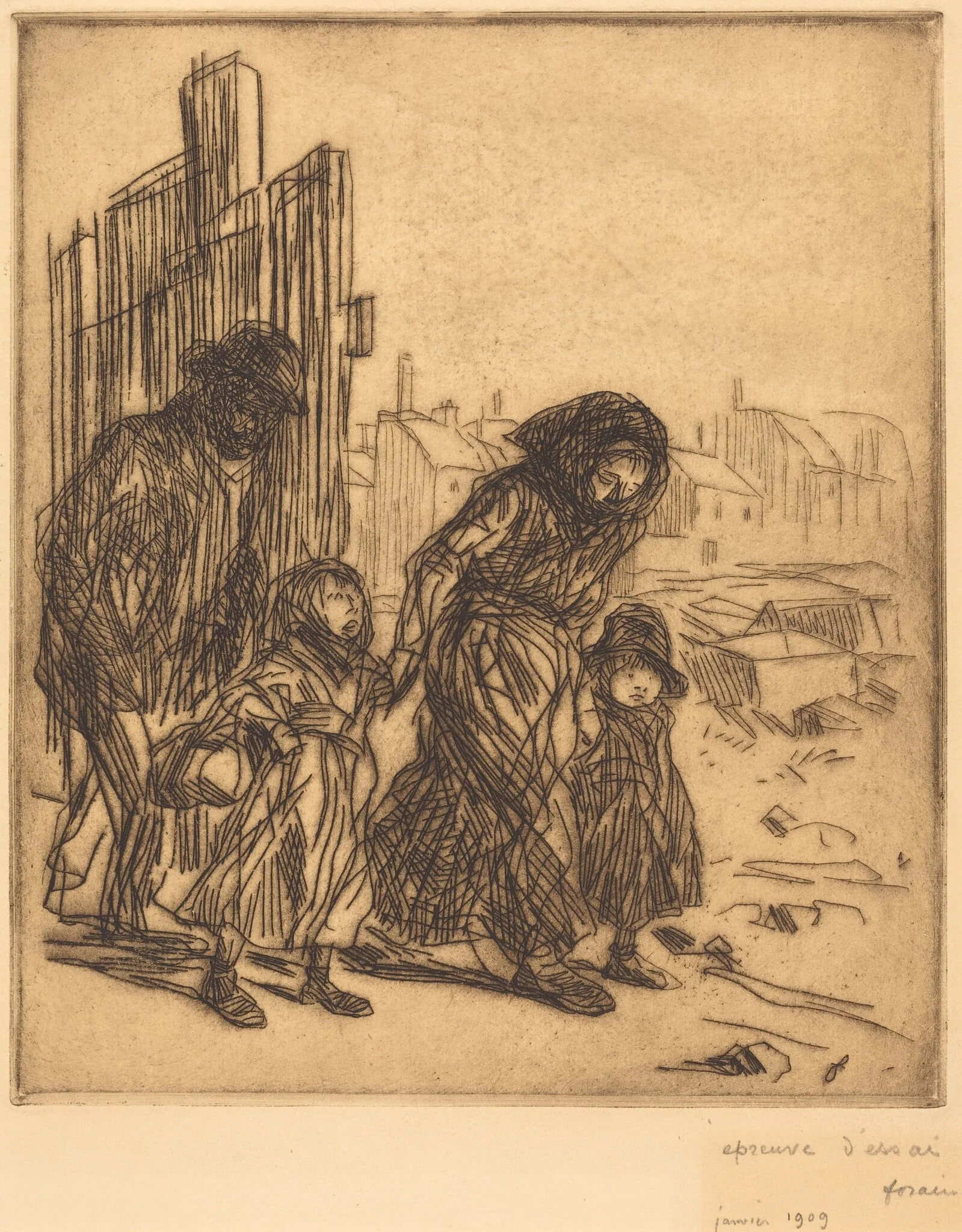 Après la saisie (After the Seizure), detail