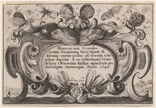 Title Page, by Wenceslaus Hollar, ink, 1646