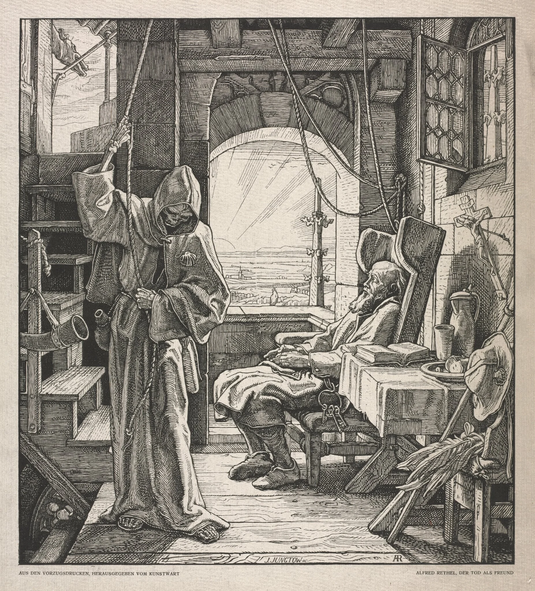 Dance of Death: Death as a Friend, detail