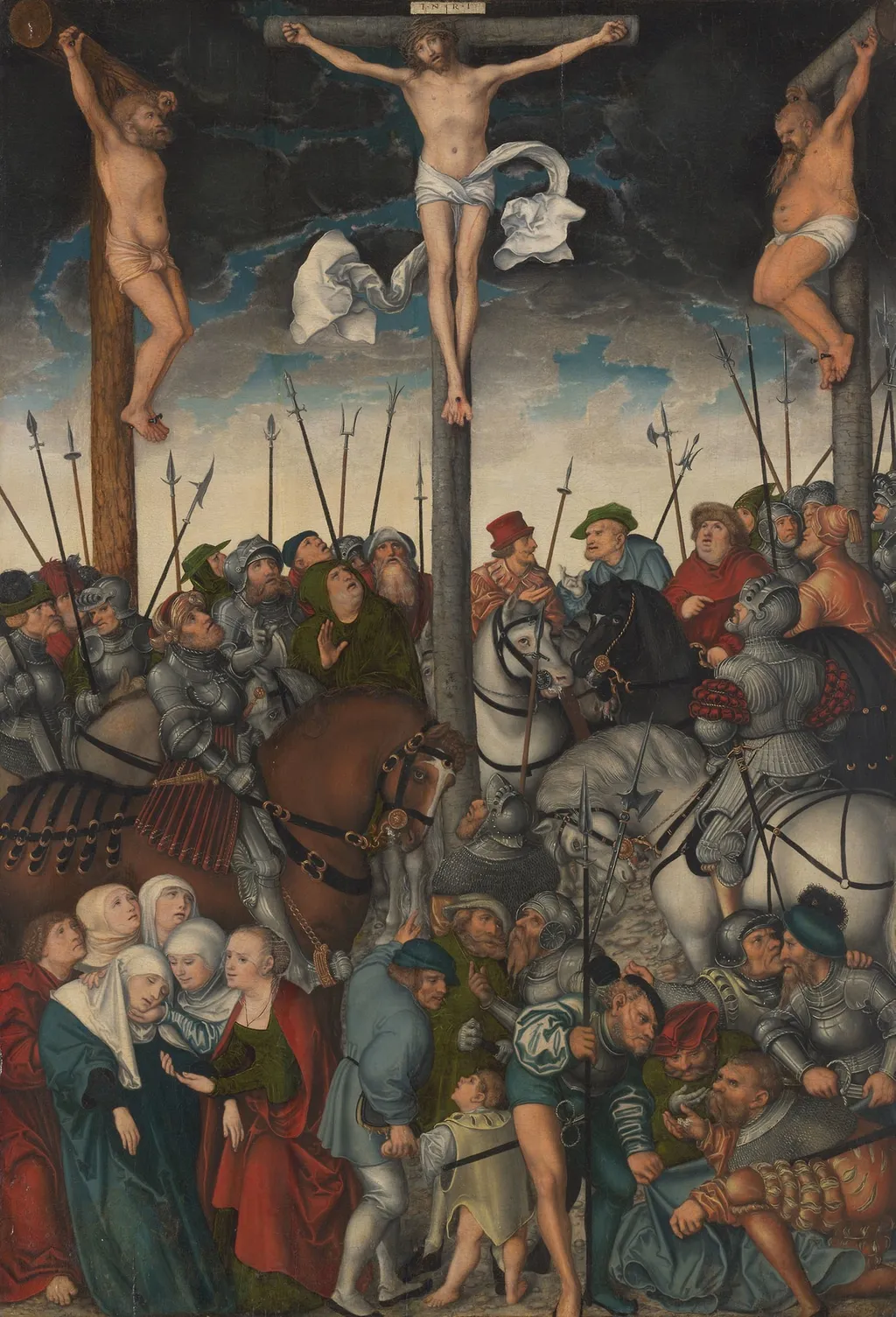 The Crucifixion, by Lucas Cranach the Elder, oil, 1538