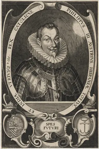 Philip III, King of Spain, by Lucas Kilian, ink, 1624