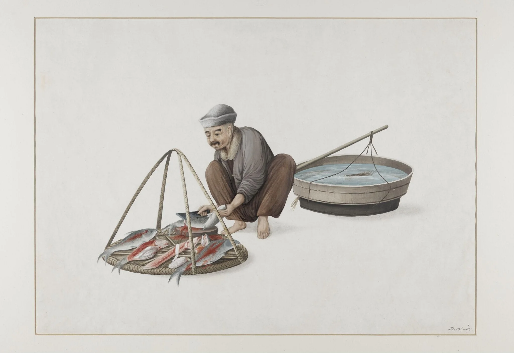 A Fishmonger, detail