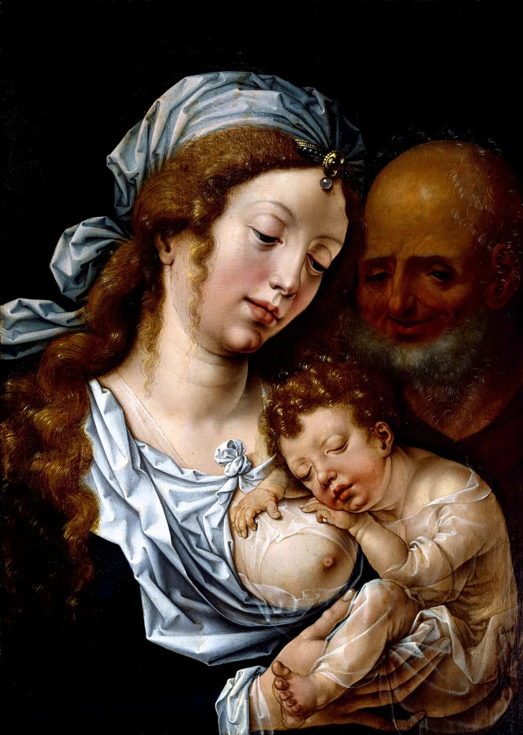 The Holy Family, by Jan Gossaert, oil, 1520