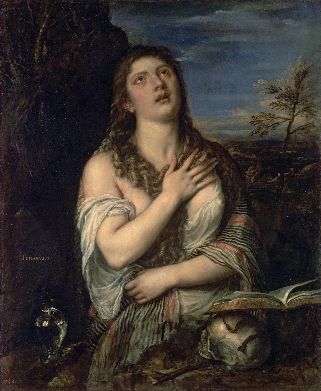 Penitent Magdalene, by Titian, oil, 1563