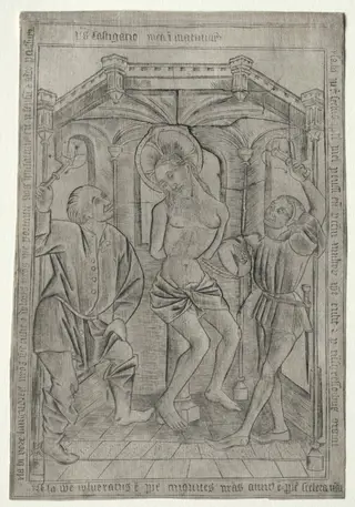 The Passion:  The Flagellation, by Master of the Banderoles, 1462