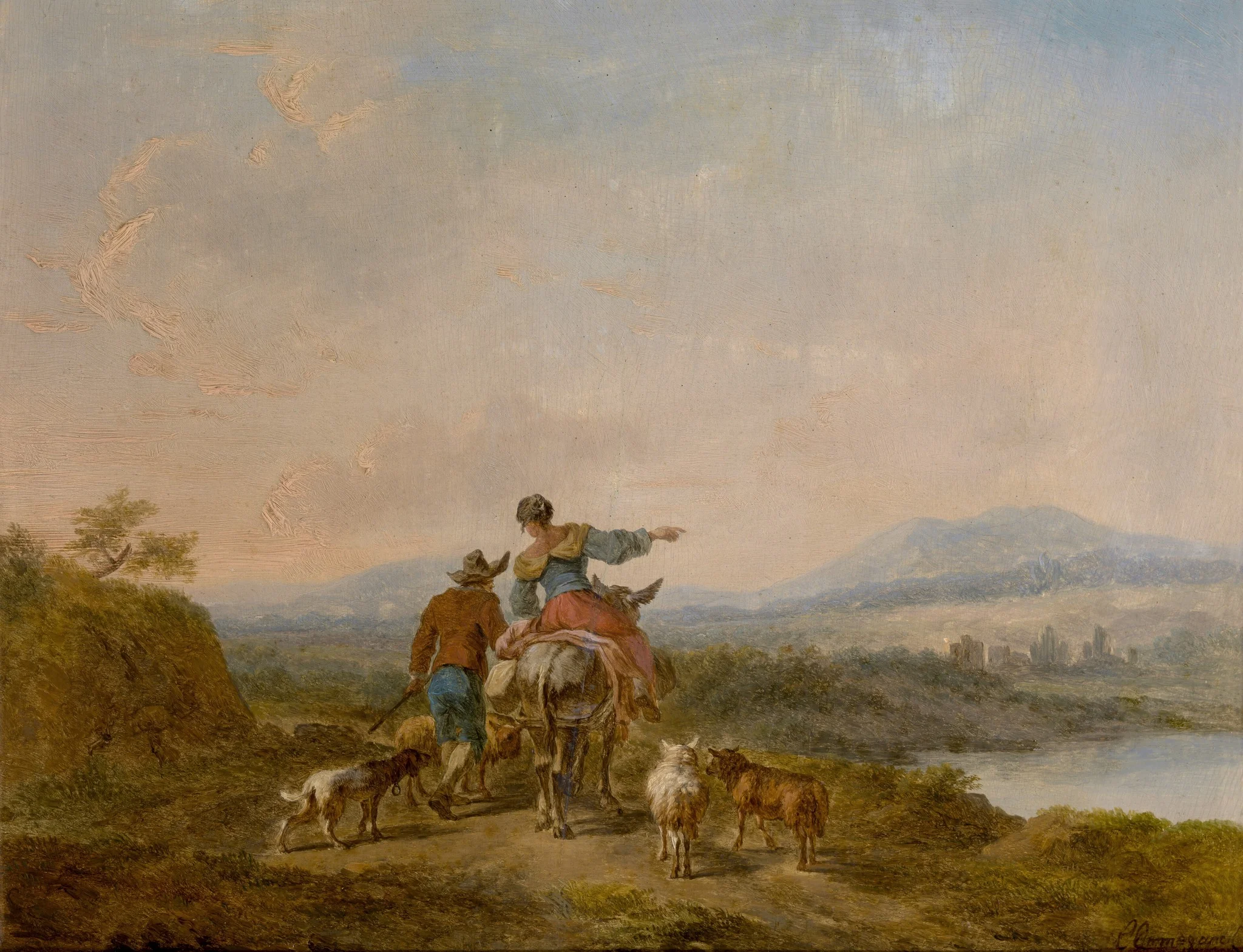 Landscape with Figures, detail