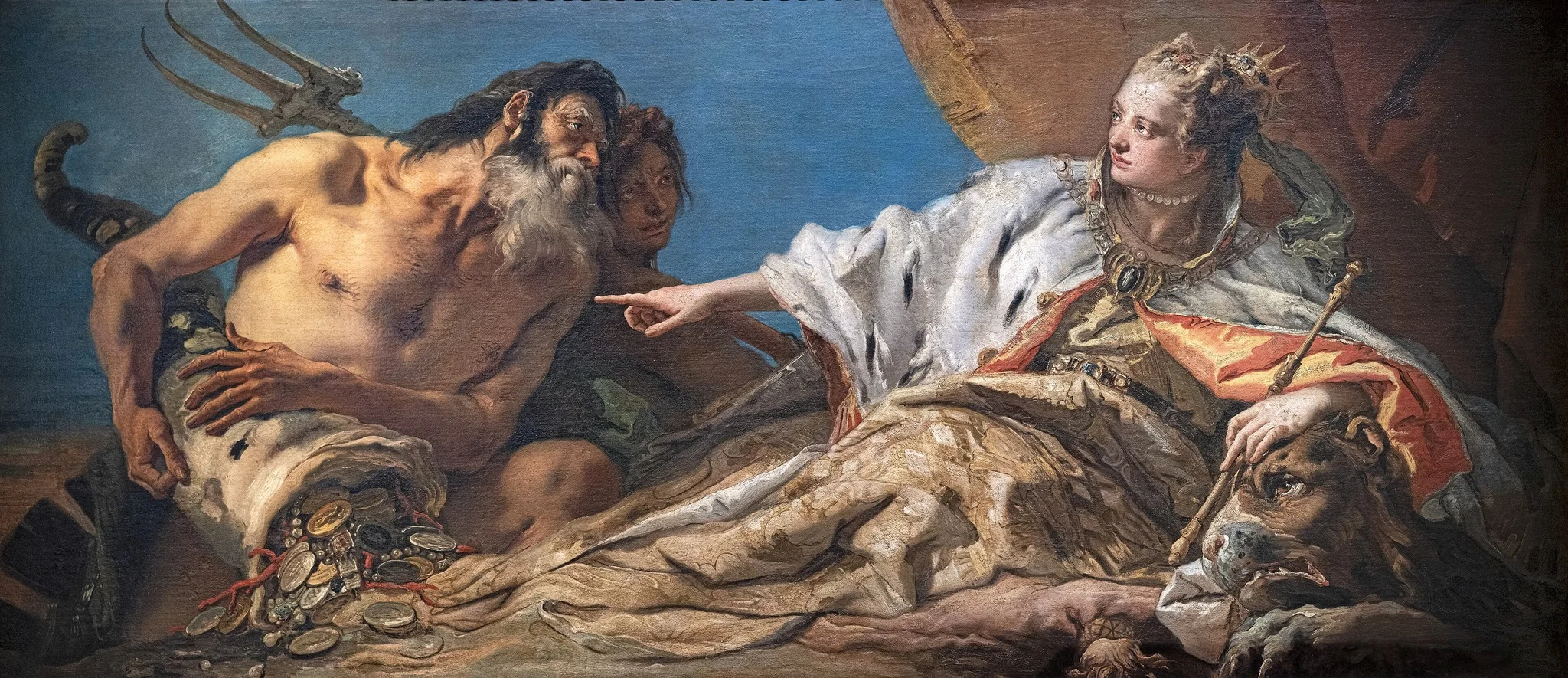 Neptune Offering Gifts to Venice, detail