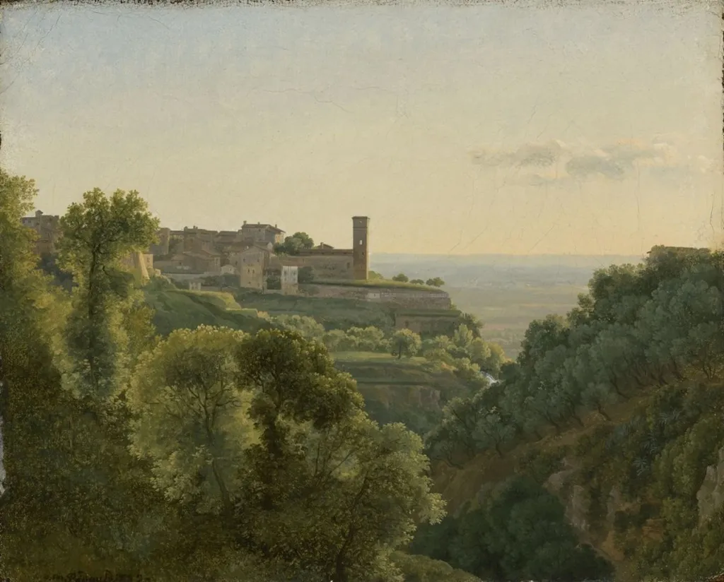 View of Tivoli, by Jean-Joseph-Xavier Bidauld, oil, 1792