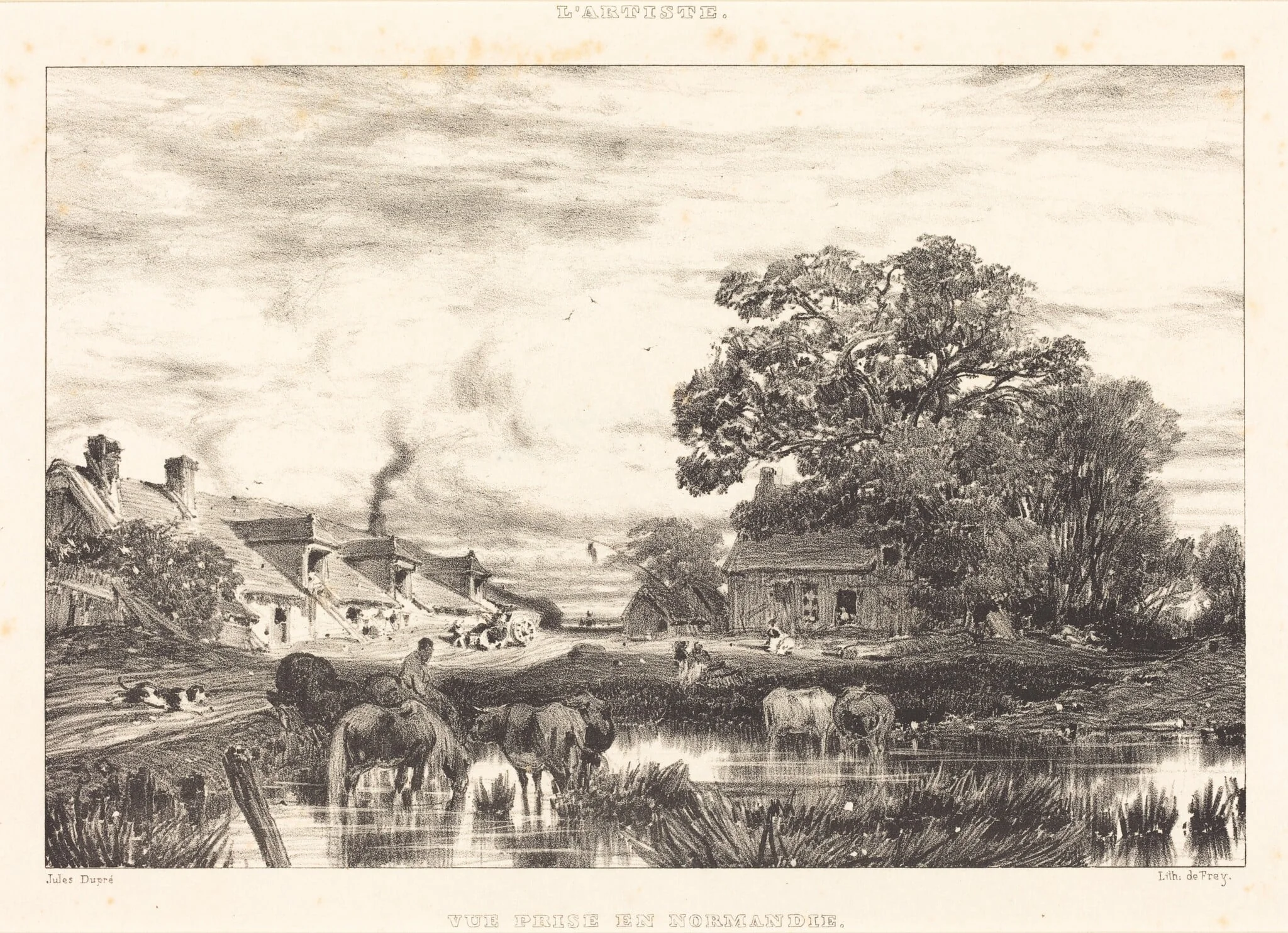 View in Normandy (Vue prise en Normandie), detail