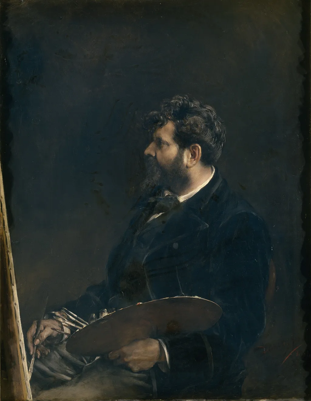 Self-Portrait, by Francisco Domingo Marqués, oil, 1892