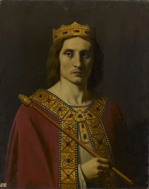 Childéric II (vers 653-675), roi d'Austrasie, de Neustrie et de Bourgogne, detail