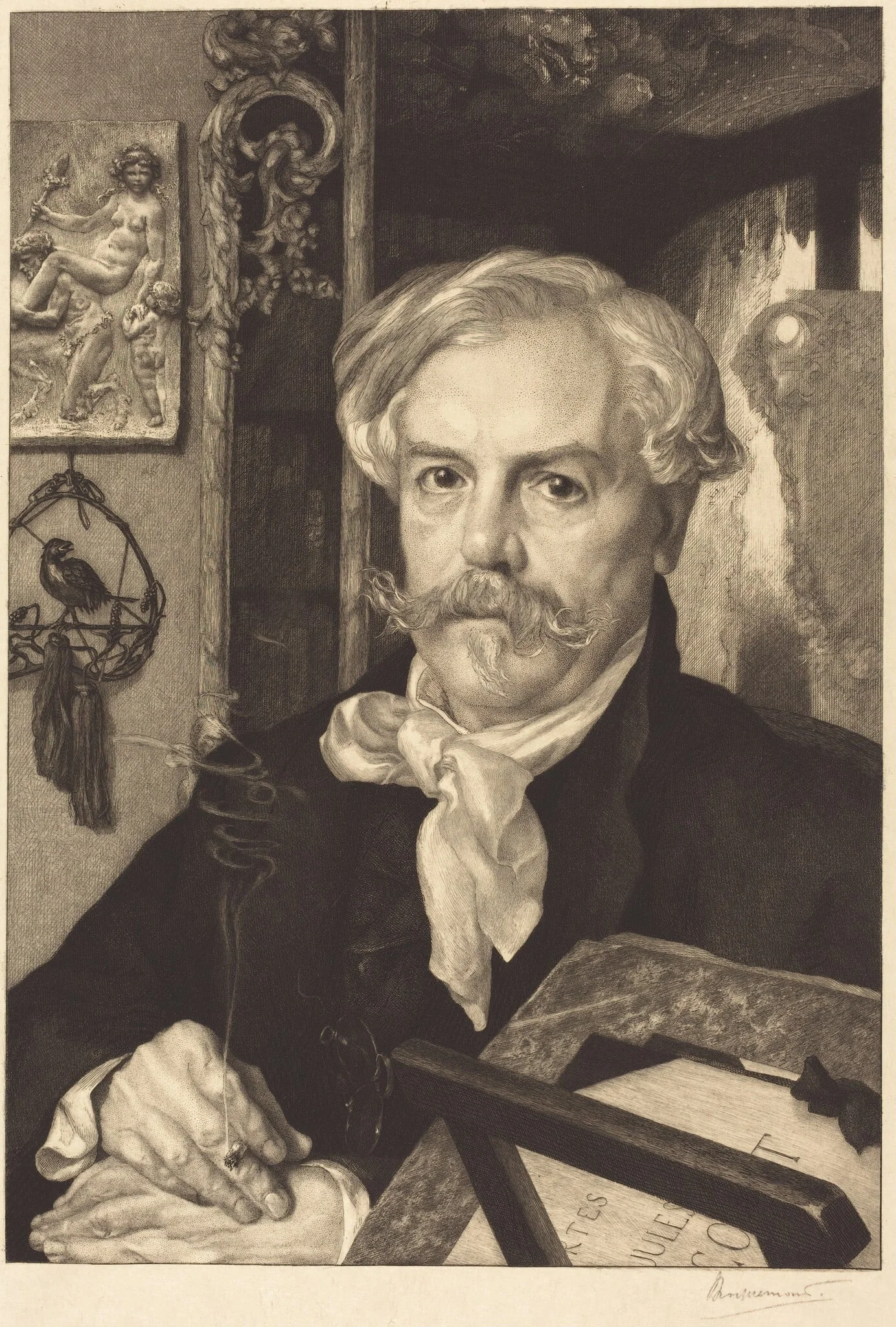 Edmond de Goncourt, detail