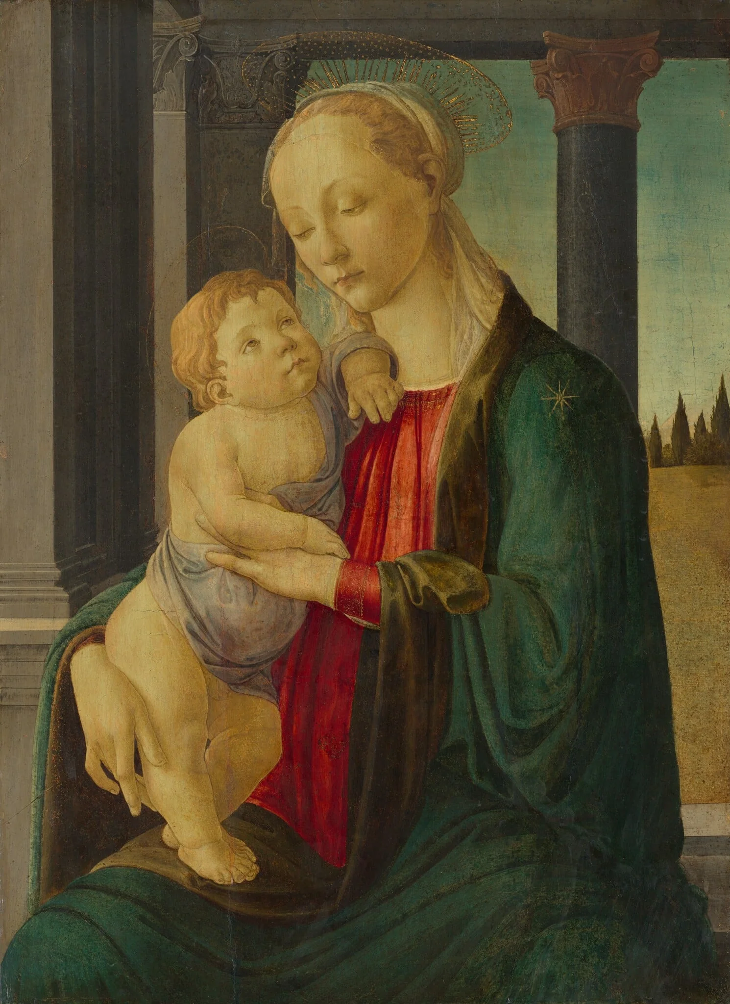 Madonna and Child, detail