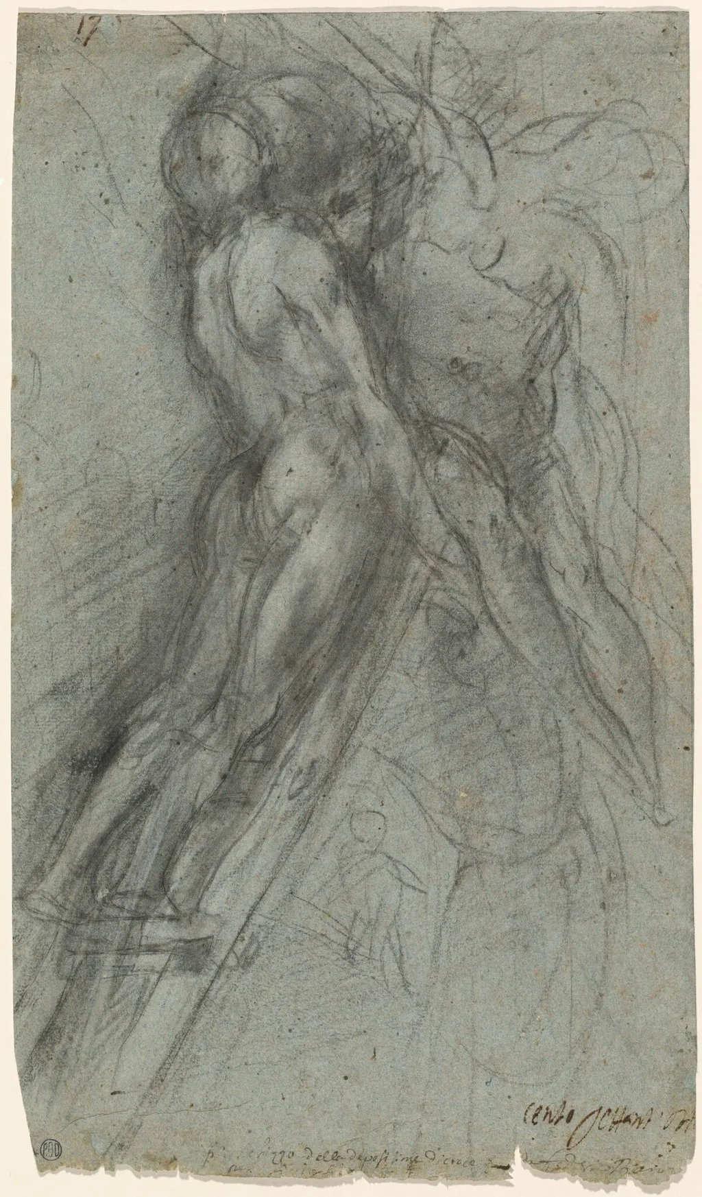 The Descent from the Cross, by Federico Barocci, chalk, 1568