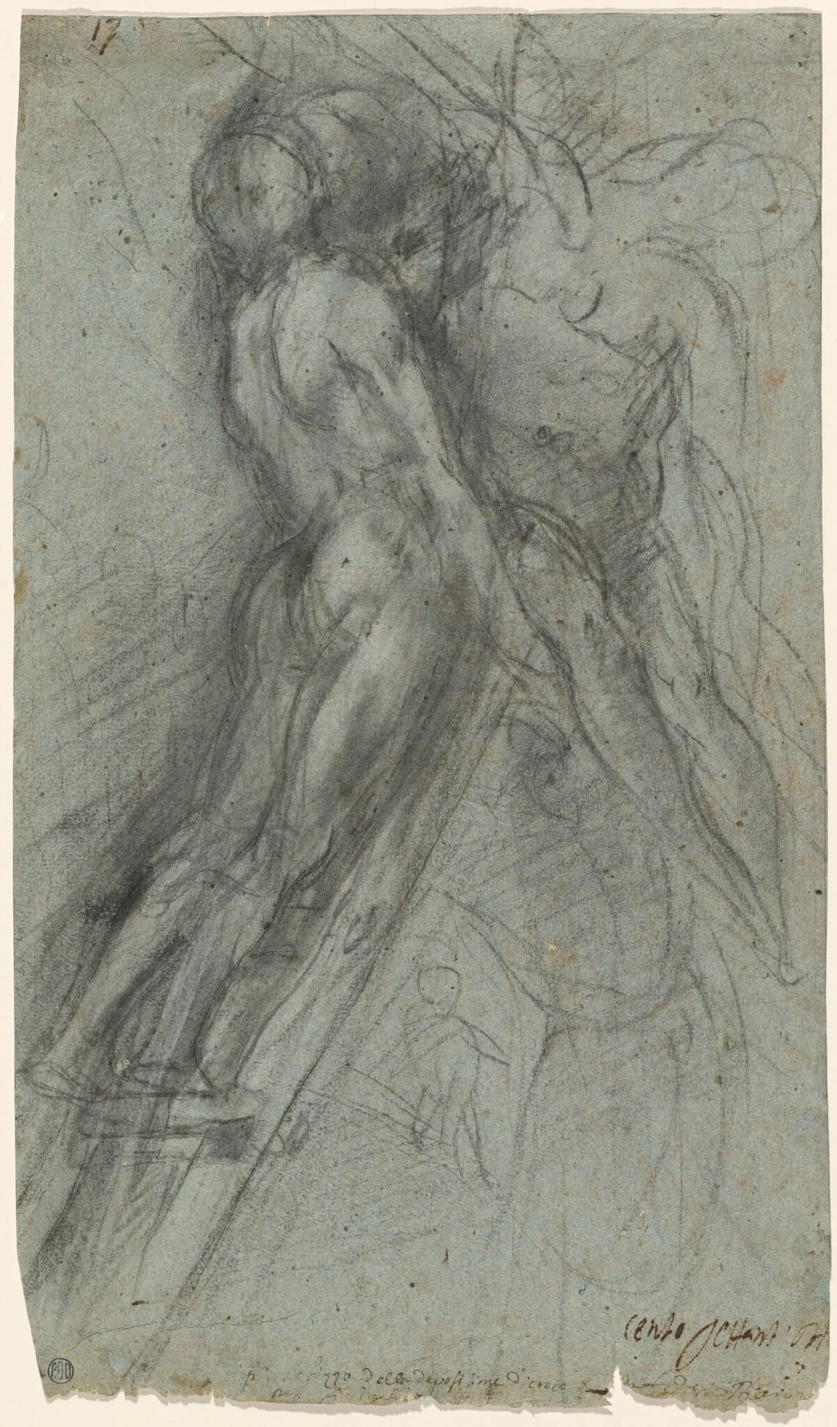 The Descent from the Cross, detail