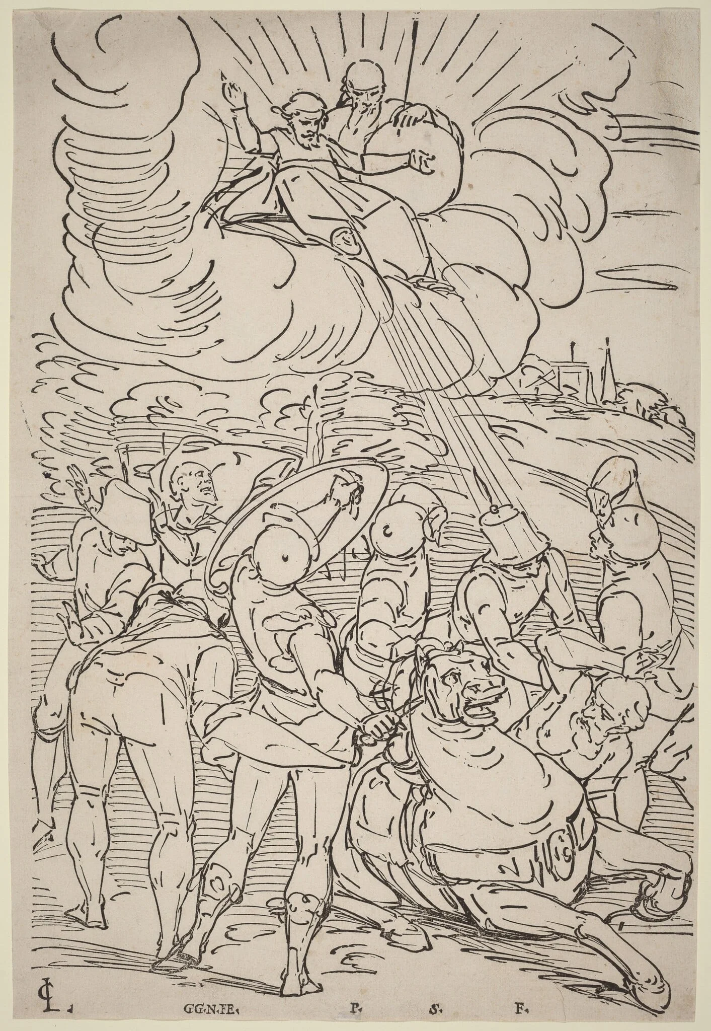 The Conversion of Saint Paul, detail