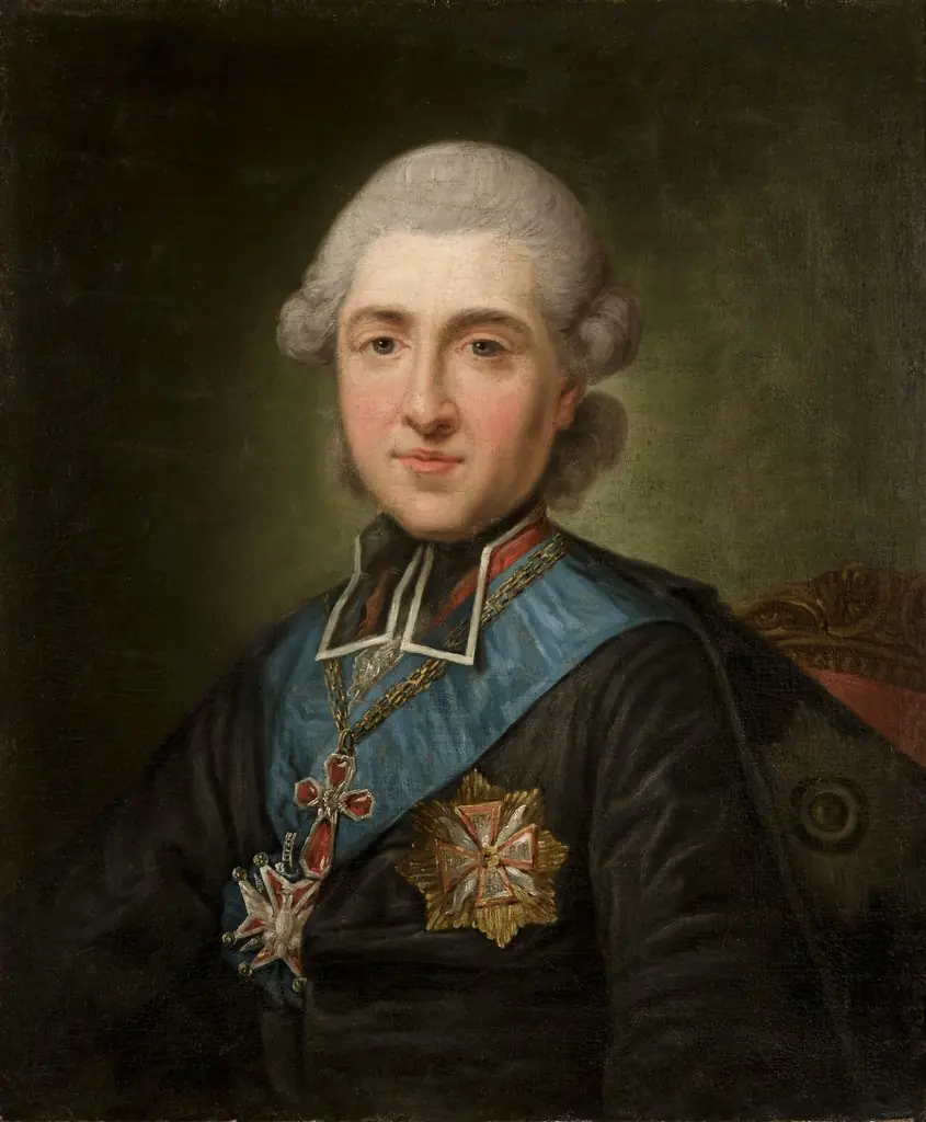 Portrait of Primate Michał Poniatowski, by Marcello Bacciarelli, oil, 1788