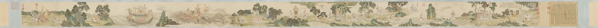 Nymph of the Luo River, Taipei copy B, detail