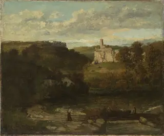 Landscape at Ornans, by Gustave Courbet, oil, 1868