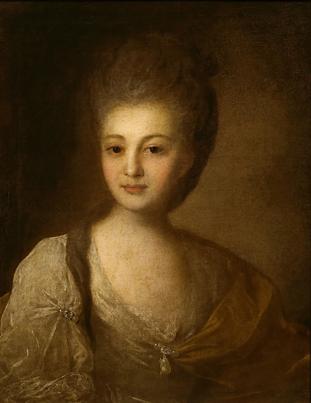 Portrait of A.P.Struiskaya, by Fyodor Rokotov, oil, 1772