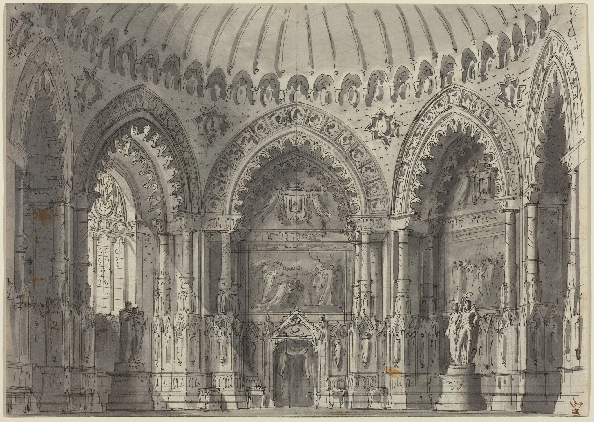 Rotunda in Gothic Style, detail