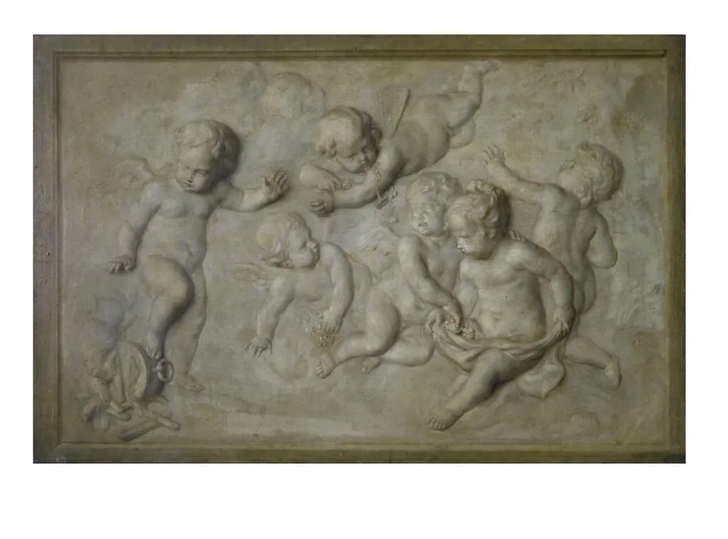 Cupids Playing, by Piat Joseph Sauvage, oil, 1784