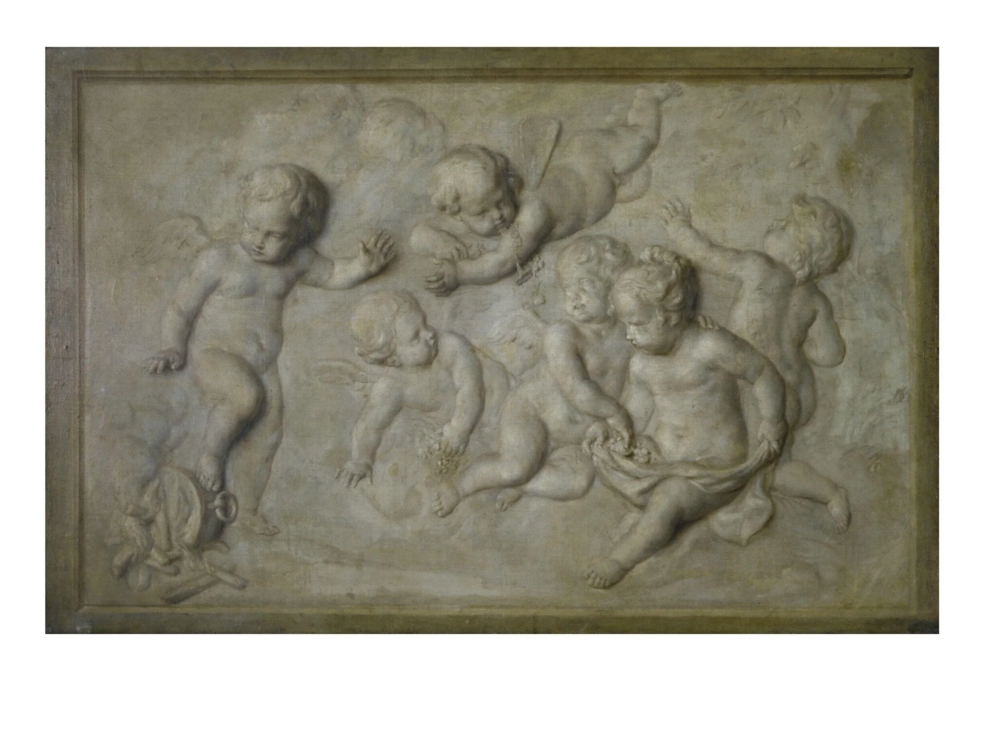 Cupids Playing, detail