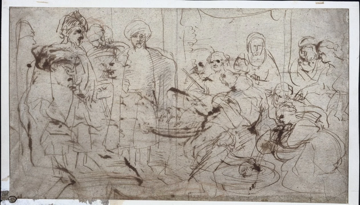 Tomyris with the Head of Cyrus (verso), detail