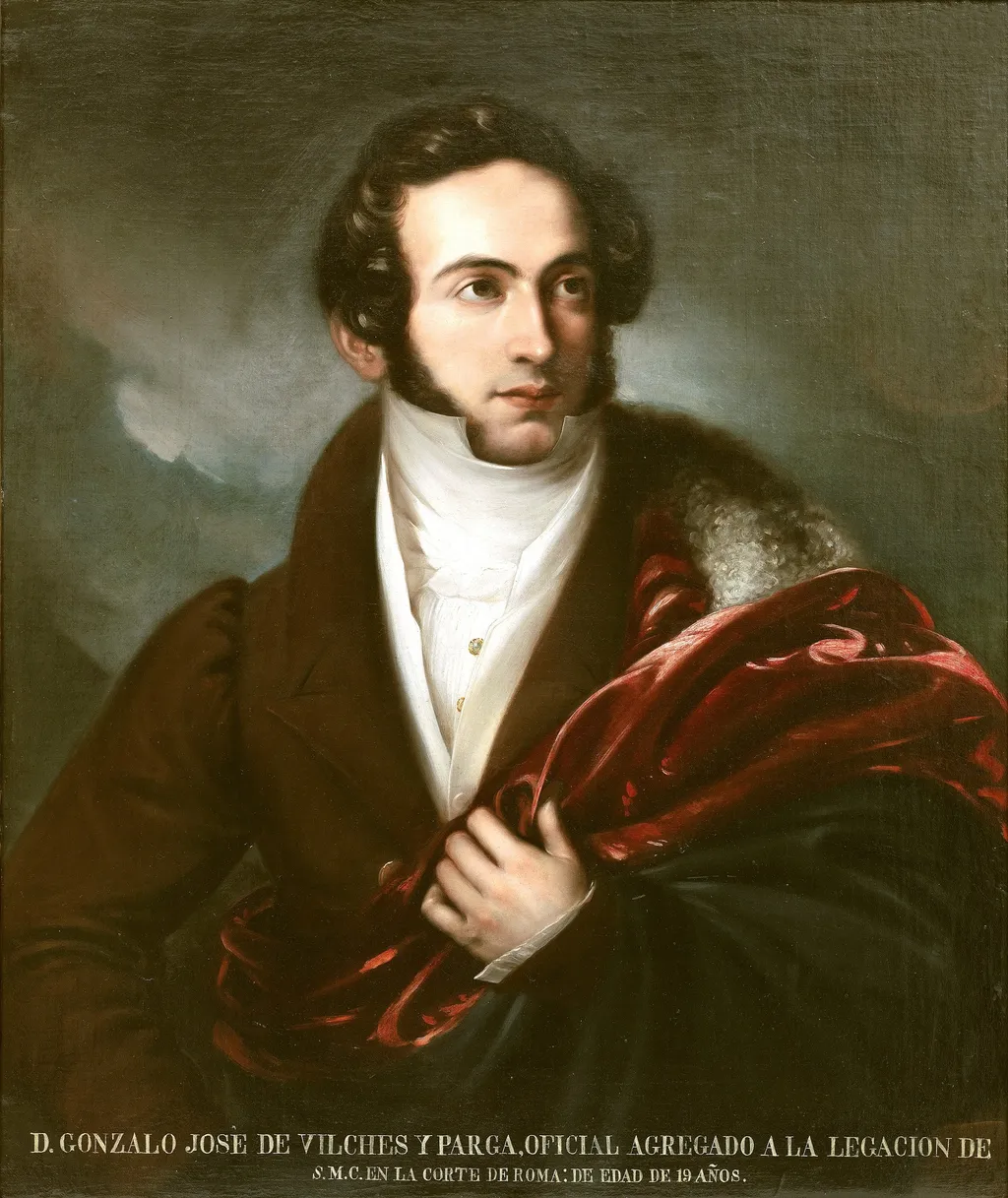 Gonzalo de Vilches luego I conde de Vilches, by Valentin Carderera y Solano, oil, 1827