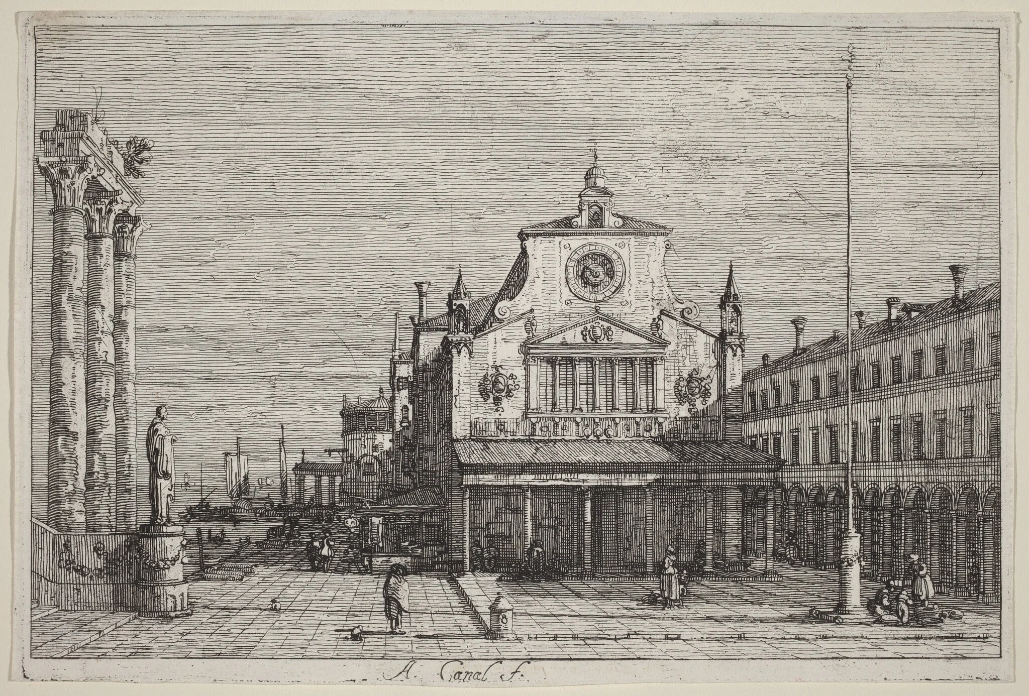 Imaginary View of S. Giacomo di Rialto, detail