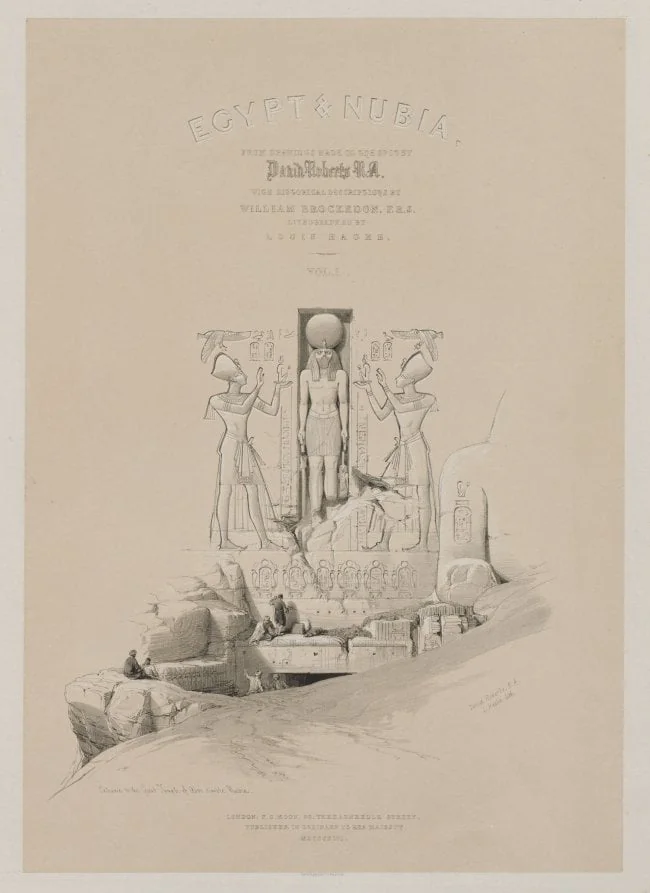 Egypt and Nubia, Volume I: Frontispiece, detail