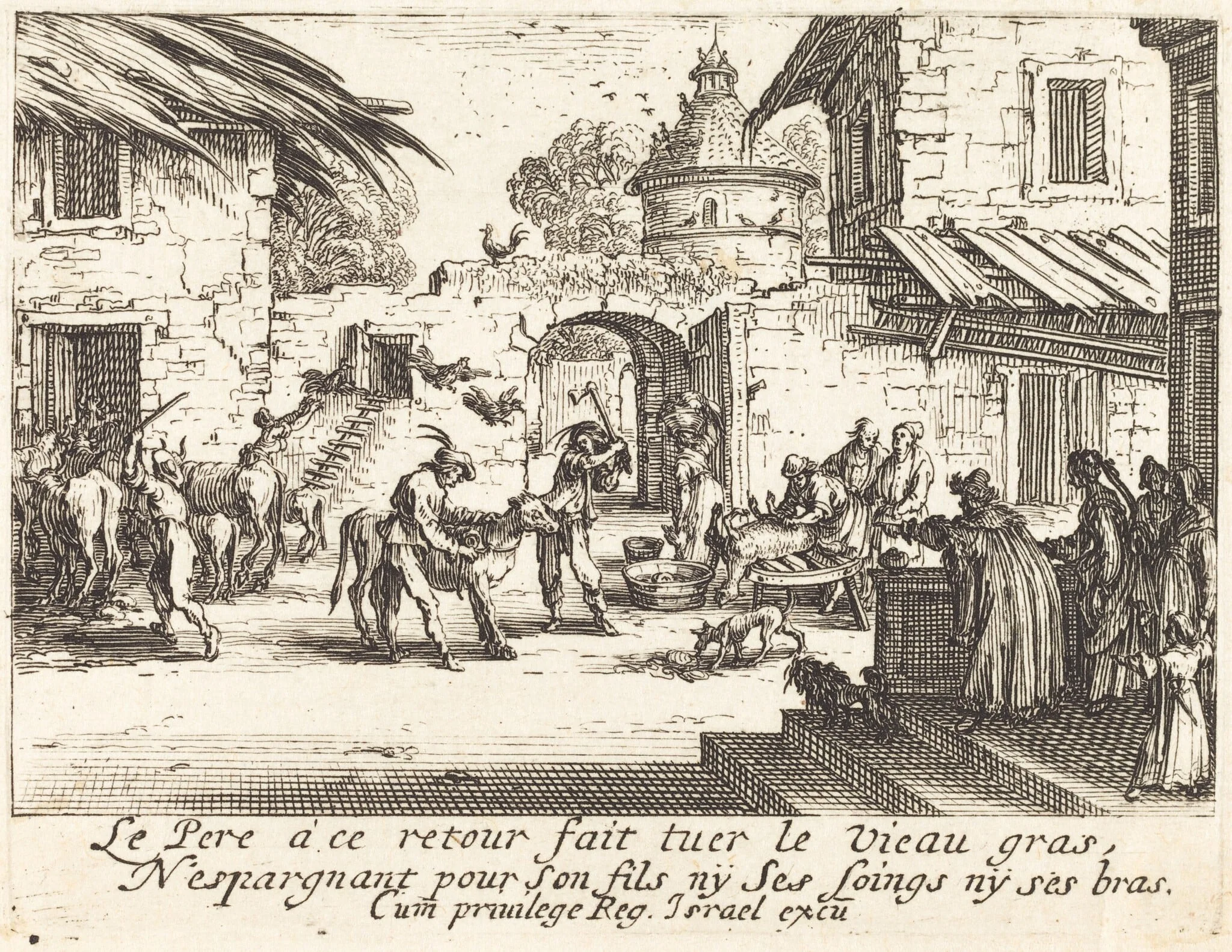 Killing the Fatted Calf, detail