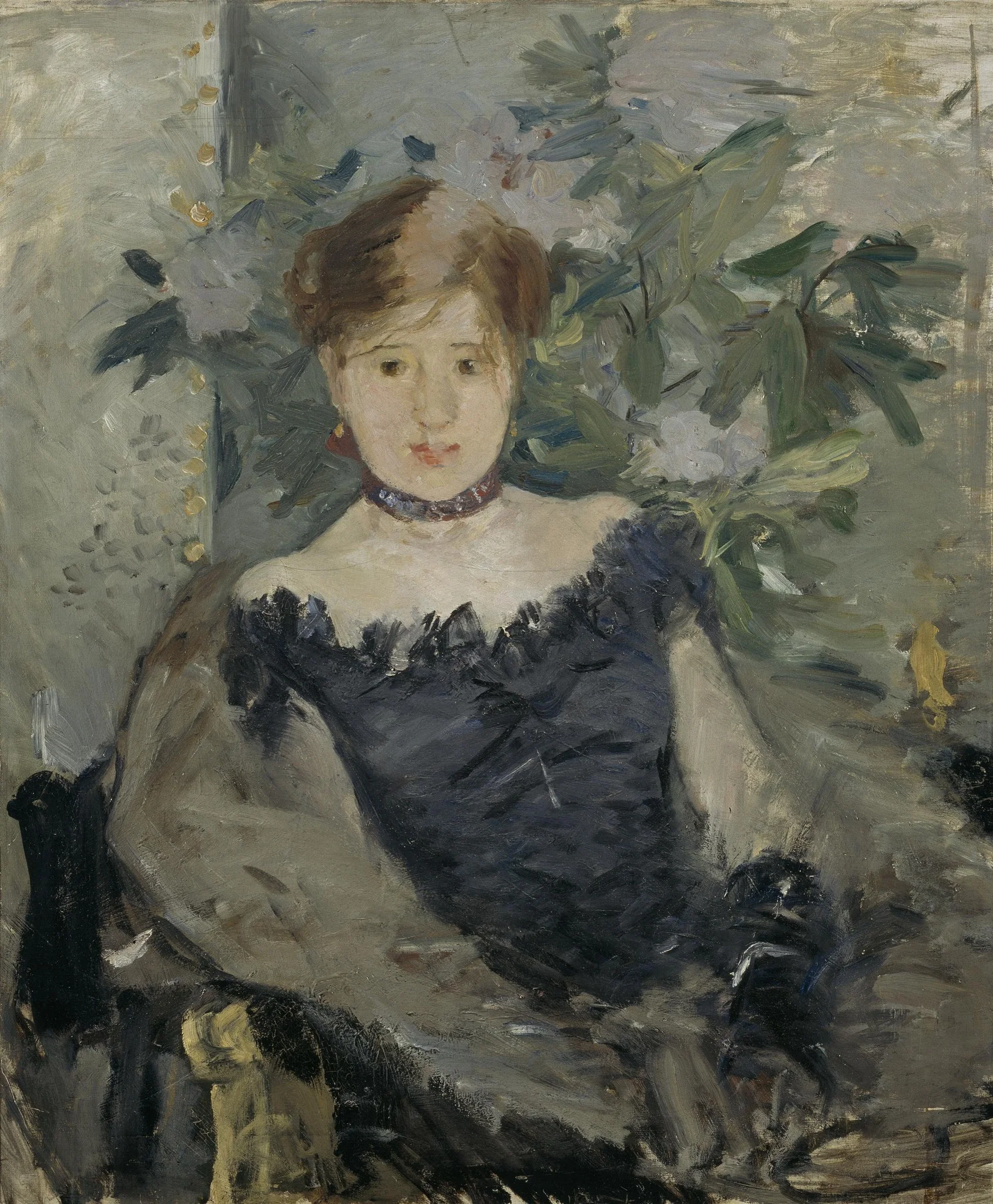 Le Corsage Noir, detail