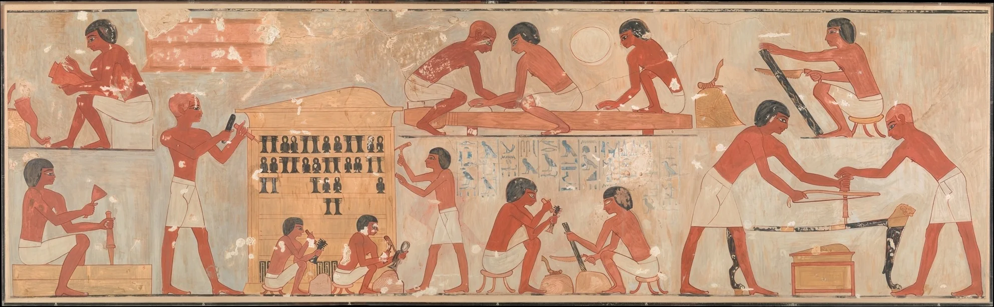 Carpenters at Work, Tomb of Rekhmire, detail
