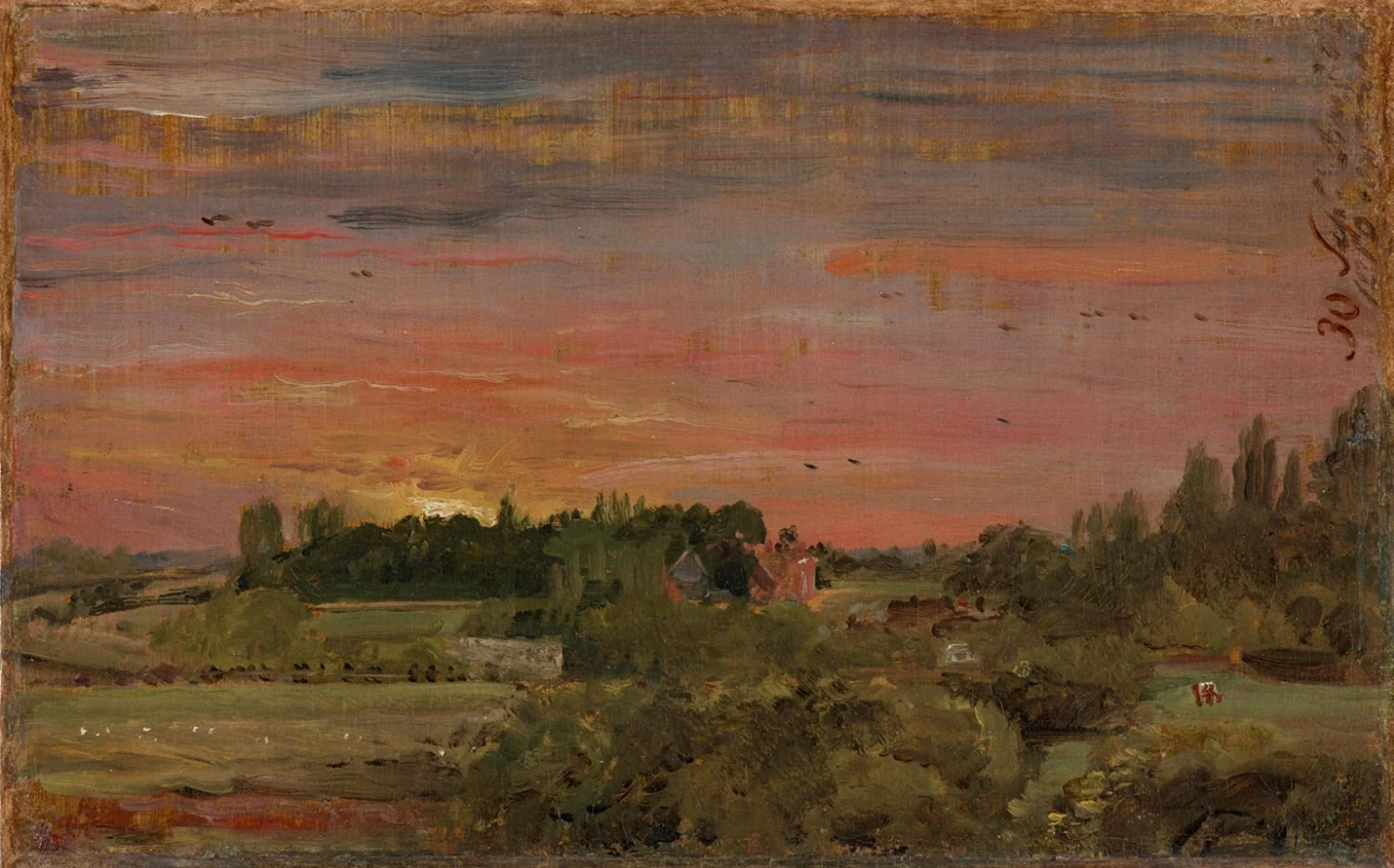 View toward the Rectory, East Bergholt, detail
