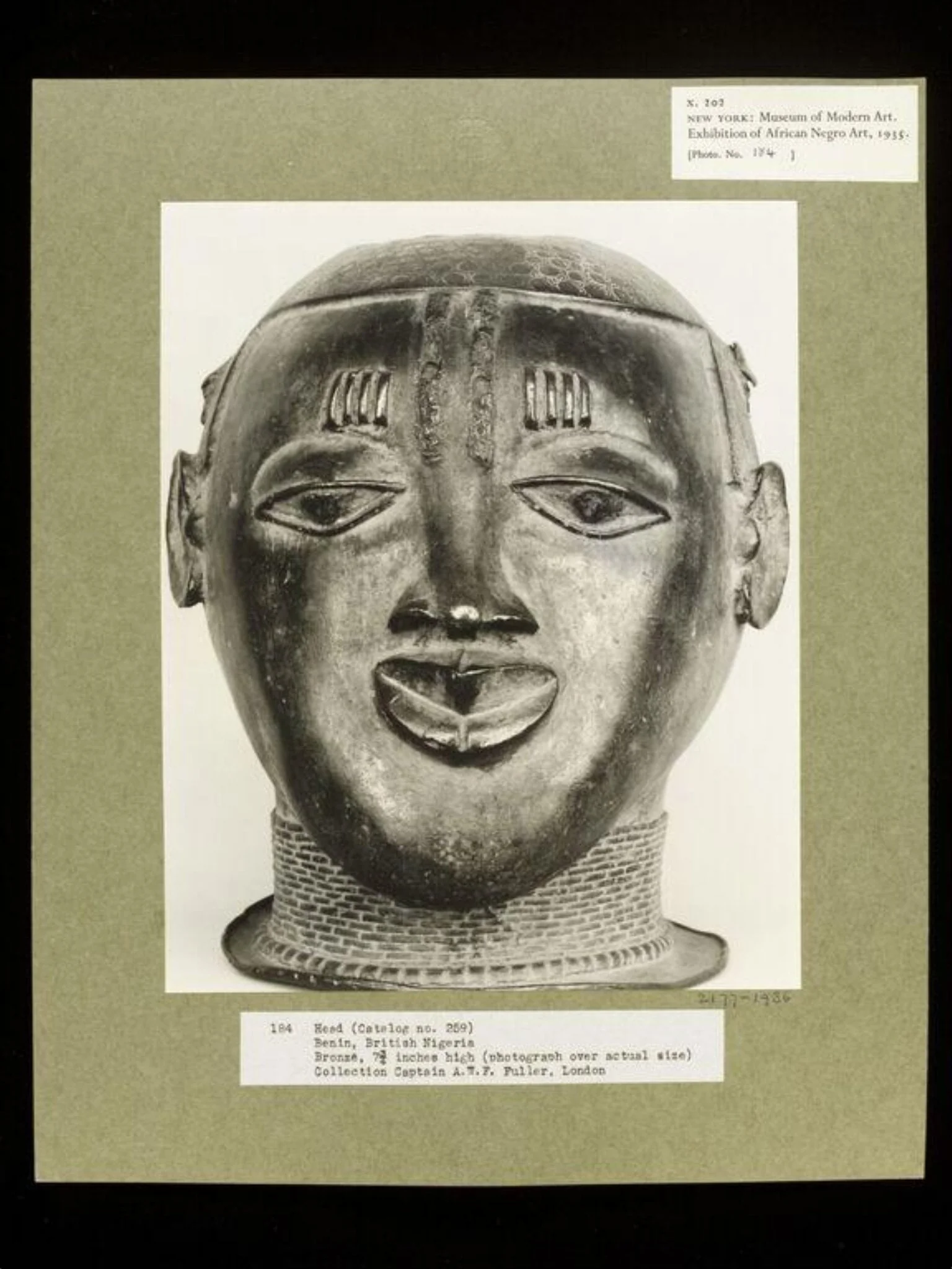 Man's Head, Benin, detail