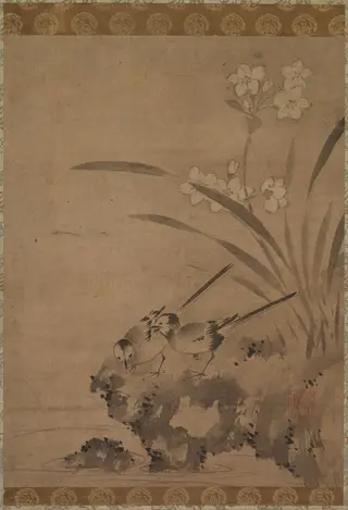 Wagtails and Narcissus, by Eison, unspecified, 1504