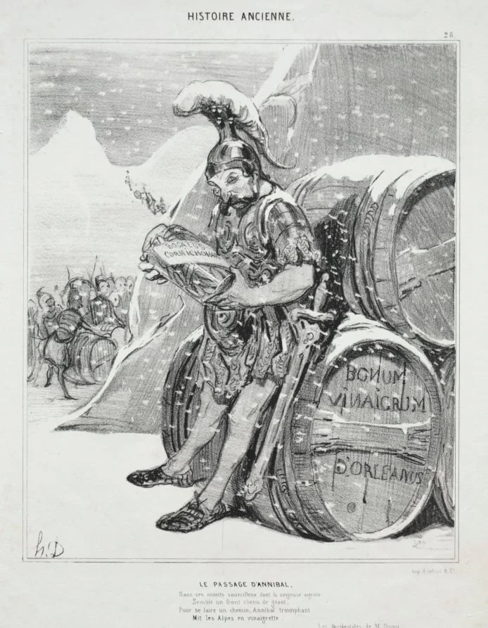 Hannibal's Crossing, detail