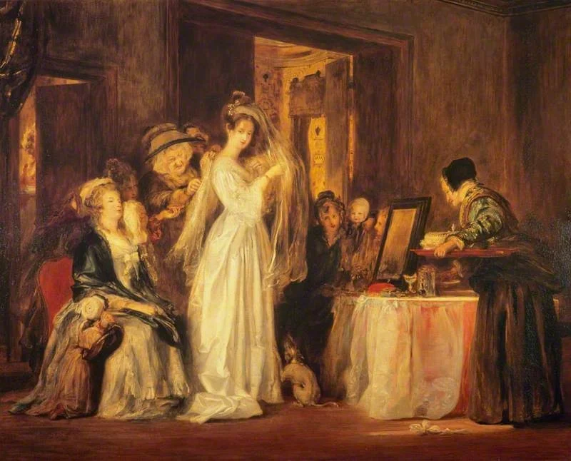 The Bride at her Toilet on the Day of her Wedding, detail