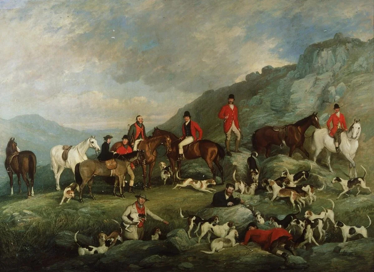 Gogerddan hunt, detail