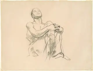 Study for "Astronomy", by John Singer Sargent, charcoal, 1921