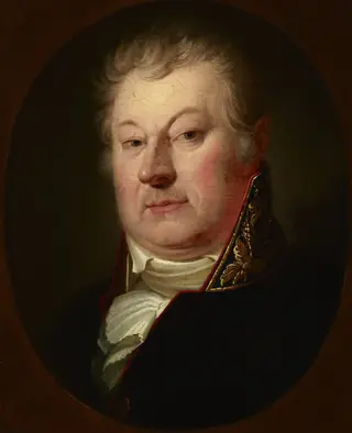 Portrait of Szymon Malewski, by Józef Oleszkiewicz, oil, 1813