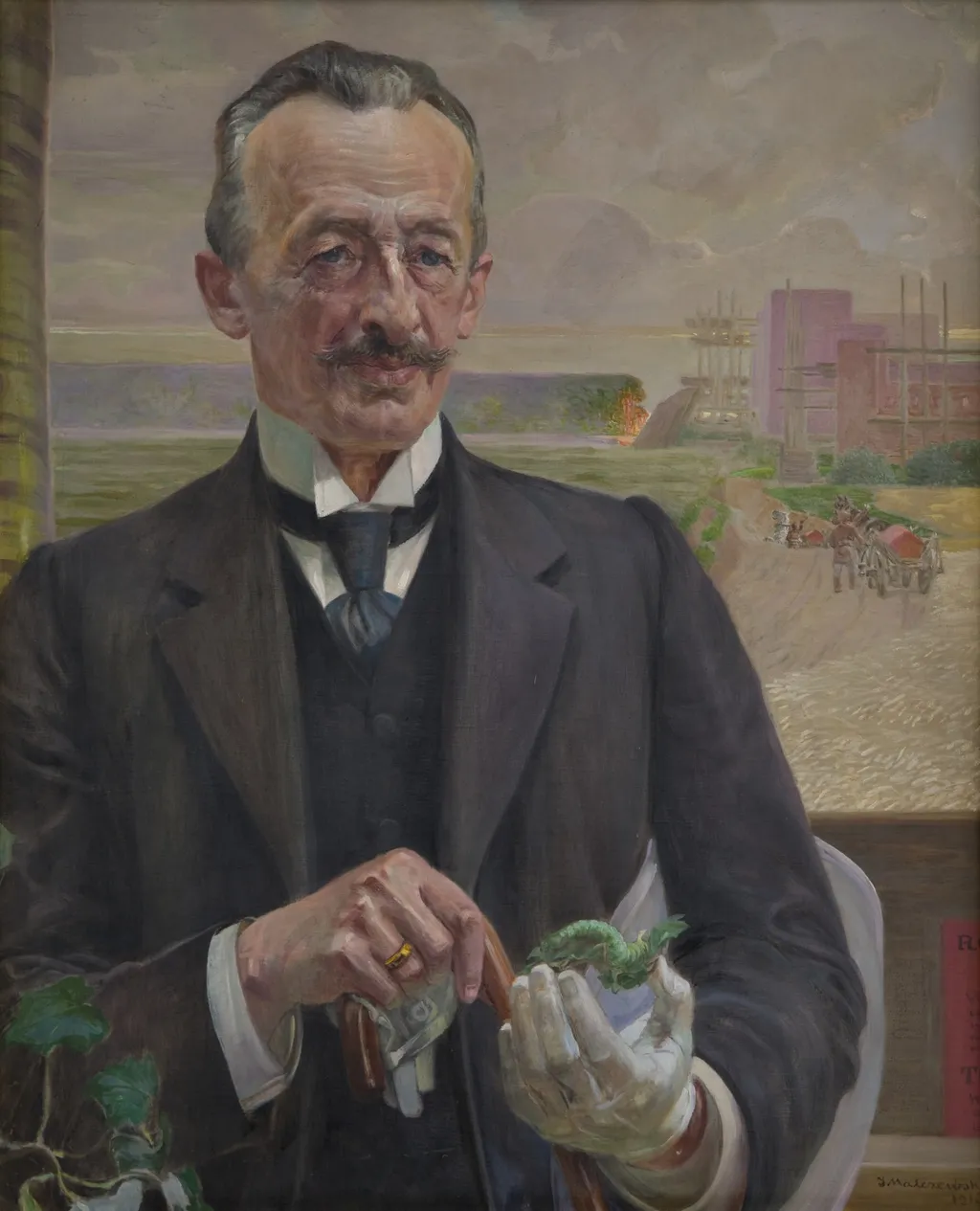 Portrait of Józef Sare, Vice-President of the City of Krakow, by Jacek Malczewski, oil, 1913