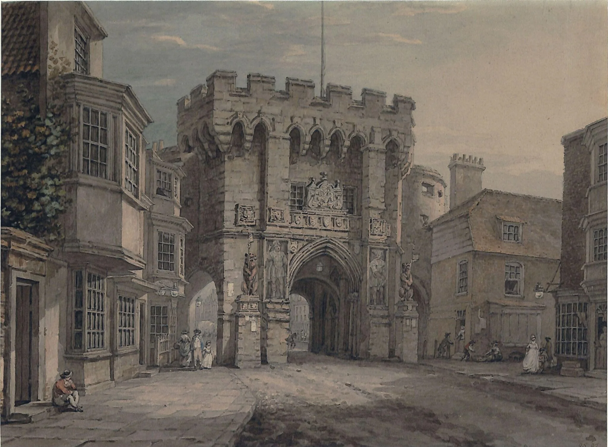 The Bar Gate, Southampton, detail
