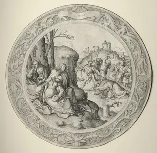 The Round Passion: Christ Carrying the Cross, by Lucas van Leyden, 1509